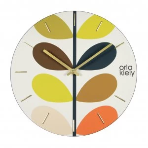 image of Orla Kiely Stem Frameless Wall Clock