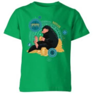 image of Fantastic Beasts Niffler Kids T-Shirt - Kelly Green - 11-12 Years