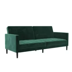 Image of Liam Velvet Futon Green Green