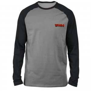 Image of DC Wonder Woman WW84 Embroidered Unisex Long Sleeved Raglan T-Shirt - Grey/Black - L