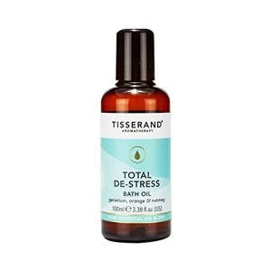 image of Tisserand Aromatherapy Total De-Stress Bath Oil 100ml