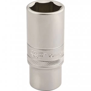 Image of Draper 3/8" Drive Satin Finish Deep Hexagon Socket Metric 3/8" 20mm