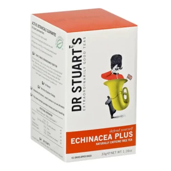 Image of Dr Stuarts Echinacea Plus Enveloped Tea - 15 Bags x 4