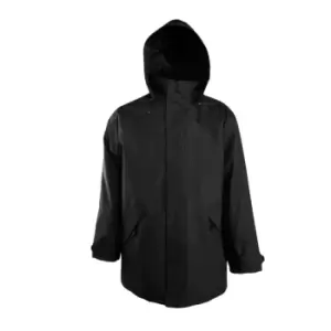 Image of SOLS Unisex Adults Robyn Padded Jacket (4XL) (Black)