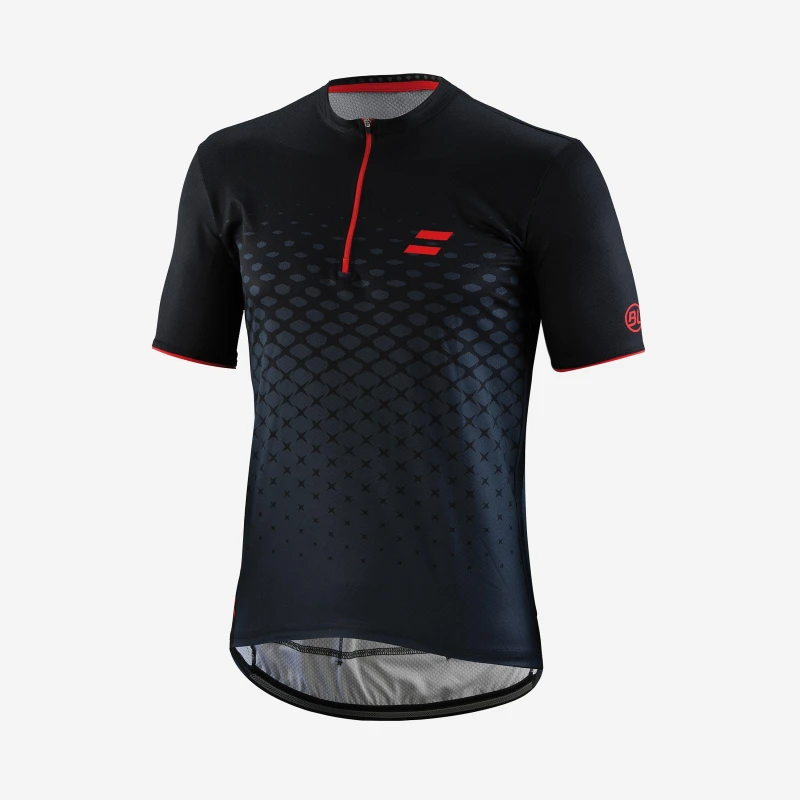 Image of Bicycle Line Mens BL Short Sleeve Cycling Jersey Black/Red male Small