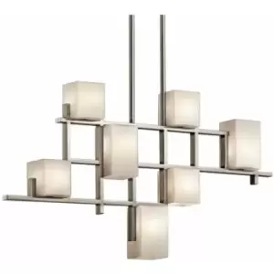 Image of Loops - 7 Bulb Chandelier Hanging Pendant LIght Classic Pewter LED G9 3.5W Bulb