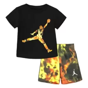 Image of Air Jordan Short Set Bb99 - Orange