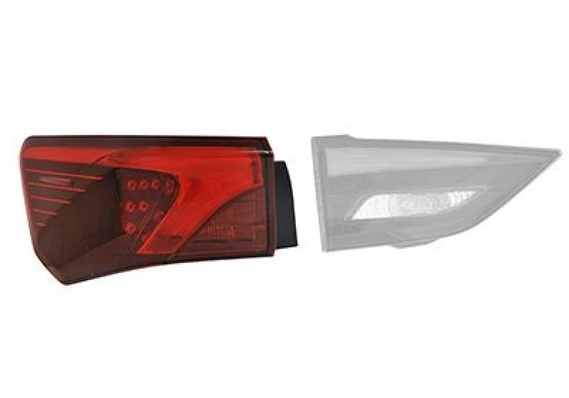 Image of VAN WEZEL 5422921 Rear light Outer section, with bulb holder, Left Combination Rearlight (391)