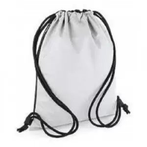 image of Bagbase Unisex Adult 15L Drawstring Bag (One Size) (Silver)