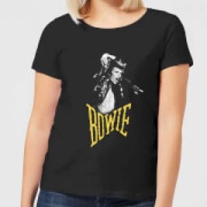 image of David Bowie Scream Womens T-Shirt - Black