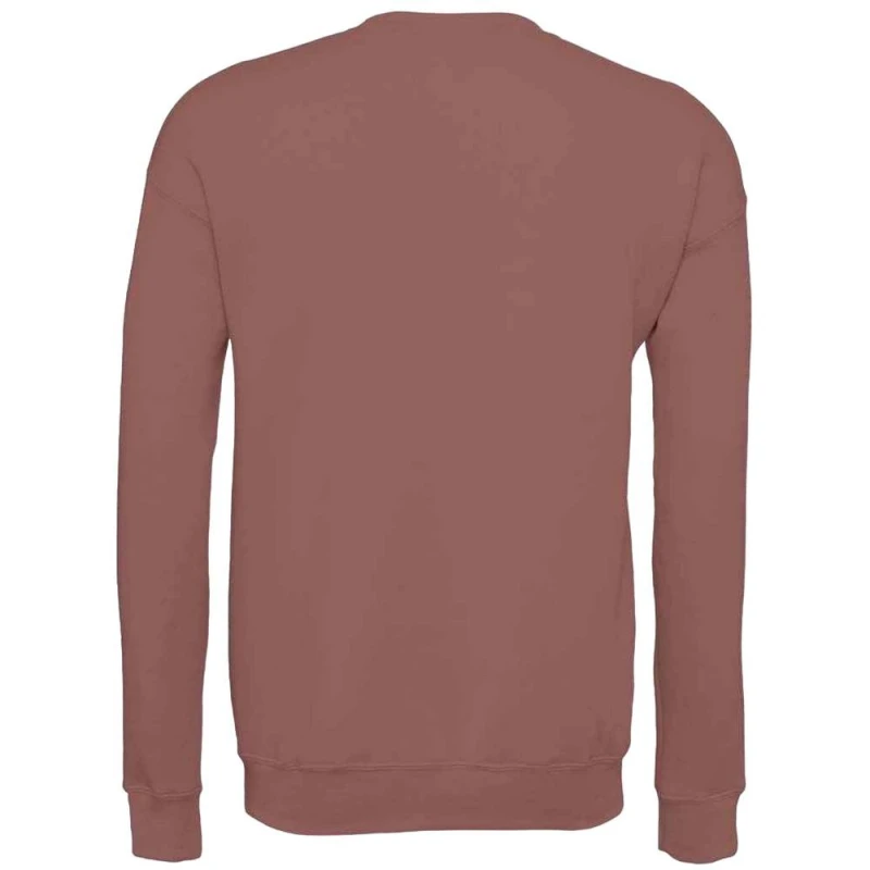 Image of Bella + Canvas Fleece Drop Shoulder Sweatshirt in Mauve Size: XL Mauve Unisex XL