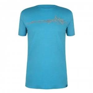 Millet Wool Blend T Shirt - Electric Blue