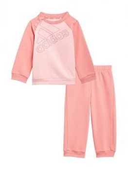 Image of Boys, adidas Infant Bl Fl Jogger Set, Pink, Size 18-24 Months