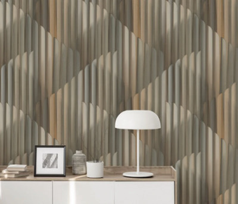 Image of Erismann Wallpaper Cascade Black