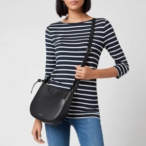 Image of Radley Womens London Pockets Medium Ziptop Cross Body Bag - Black