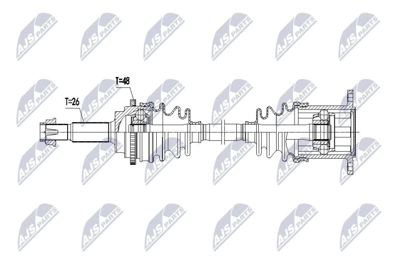 Image of NTY Drive shaft NTY NPW-TY-267