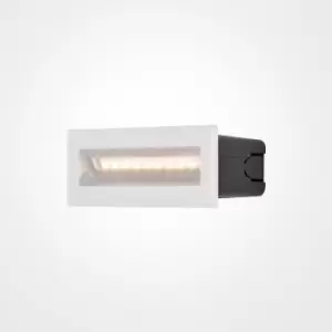 Image of Maytoni Bosca Outdoor Recessed Wall Lamp White, 13.7cm, 3000K IP65