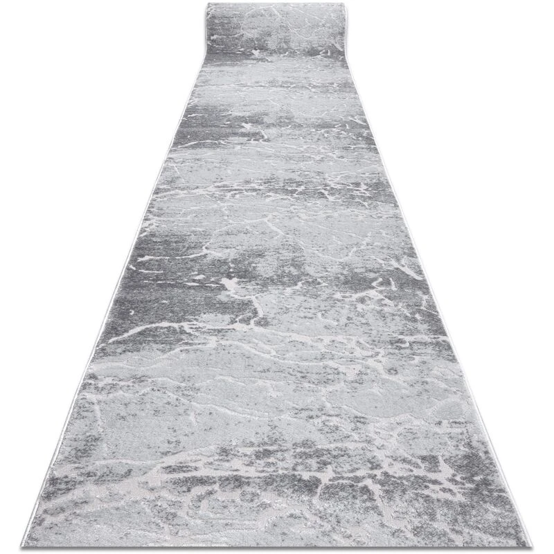 Image of RUGSX Rugsx - Runner Structural mefe 6182 two levels of fleece grey 80cm grey 80x180cm @147047