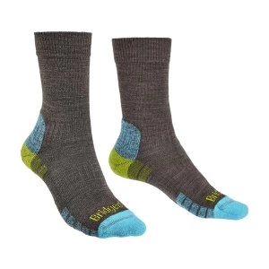 Image of Bridgedale HIKE Lightweight Merino Performance Boot Original Womens - Large Brown / Lime