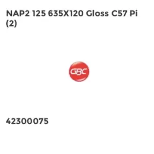 Image of GBC NAP2 125 635X120 Gloss C57 Pi 2