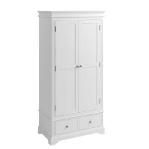 image of Bingley Double Wardrobe - White