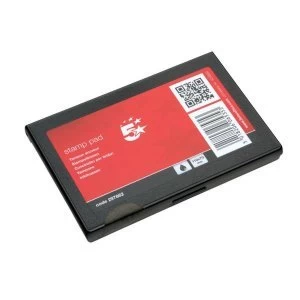 image of 5 Star Office Stamp Pad 110x70mm Black