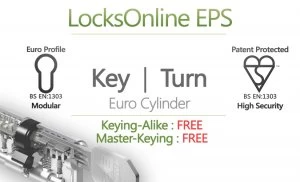 image of Locksonline EPS Key and Turn Euro Cylinders