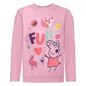 Image of Peppa Pig Girls Fun Long Sleeved T-Shirt (2-3 Years) (Pink)