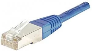 Patch Cord RJ45 CAT.5e F/UTP Blue - 0.15 M Full Copper