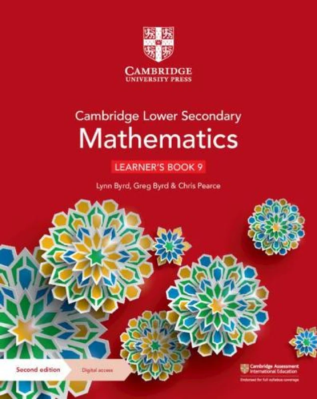 Image of Chris Pearce Cambridge Lower Secondary Mathematics Learner's Book 9 with Digital Access (1 Year) Book Multi unisex