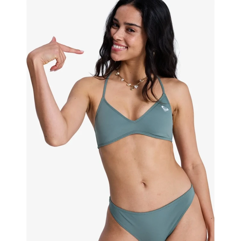 Image of Roxy Womens swimsuit top Roxy Solid Essentials Athletic Tri Vert Female L