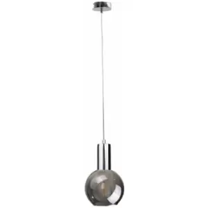 Image of Netlighting Supra Dome Pendant Ceiling Light Silver, 15cm, 1x E27