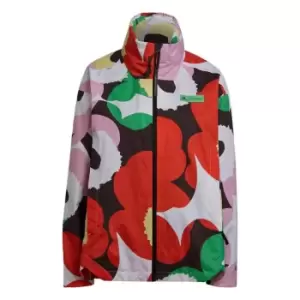 Image of adidas MMK Traveer RAIN. RDY Jacket Womens - White / Blaze Orange