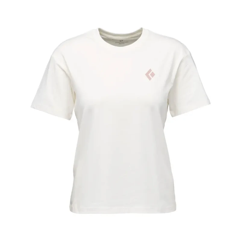 Image of Womens T-Shirt Black Diamond Heritage Bafge SS Blanc Female XS