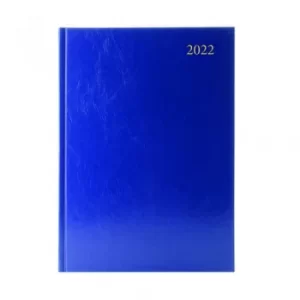 Image of Desk Diary Day Per Page A4 Blue 2022 KFA41ABU22
