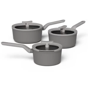 Image of BergHOFF Leo 3 Piece Saucepan Set with Lids