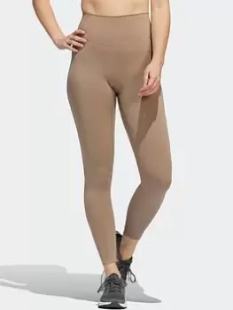 Image of adidas Yoga Luxe Studio 7/8 Tights, Purple Size M Women
