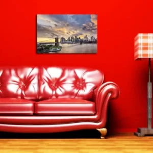 Image of 4570BRC-3 Multicolor Decorative Canvas Painting