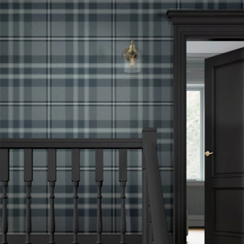 Image of Superfresco Easy Eildon Weave Archival Blue Wallpa Wallpaper One size Blue 39706518000