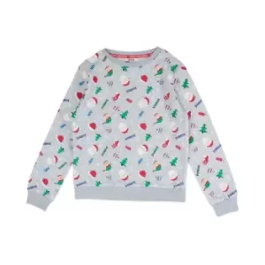 Image of Star Christmas Crew Sweatshirt Mens - Grey