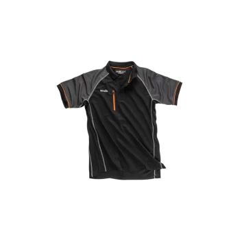 image of T54435 Trade Active Polo Black M - Scruffs