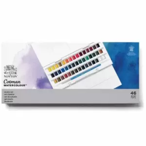 Image of Winsor and Newton Cotman Watercolour 45 Half Pan Studio Set, none