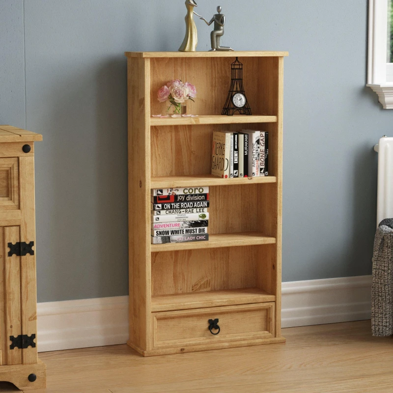 Image of Lassic Vida Designs Corona 1 Drawer DVD Rack Pine unisex 1 Drawer