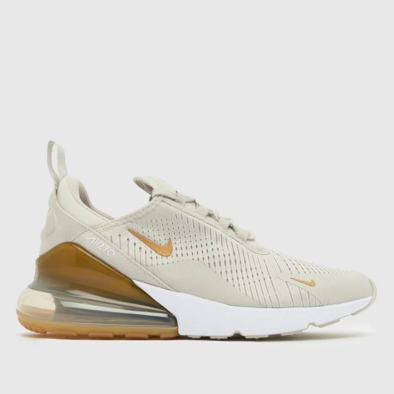 Image of Nike Air Max 270 Trainers in Beige Multi Beige Multi UK 7 (EU 41)