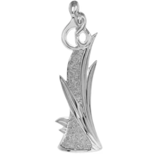 image of Silver Sparkle Silver Romance Ornament By Lesser & Pavey