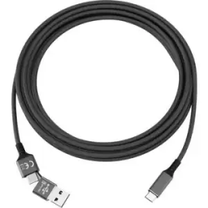 Image of Smrter USB cable USB 2.0 USB-C plug, USB-C plug 1m SMRTER_SPEEDY_C_BK