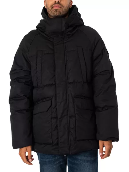 image of Weekend Offender Storm Parka Jacket Black L