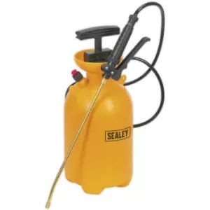 image of 5L Pressure Sprayer - Metal Lance & Adjustable Nozzle - Shoulder Strap