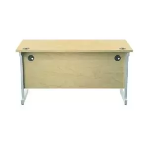 image of Jemini Single Rectangular Desk 1400x600x730mm MapleWhite KF800620