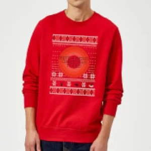 Image of Looney Tunes Knit Christmas Sweatshirt - Red - L